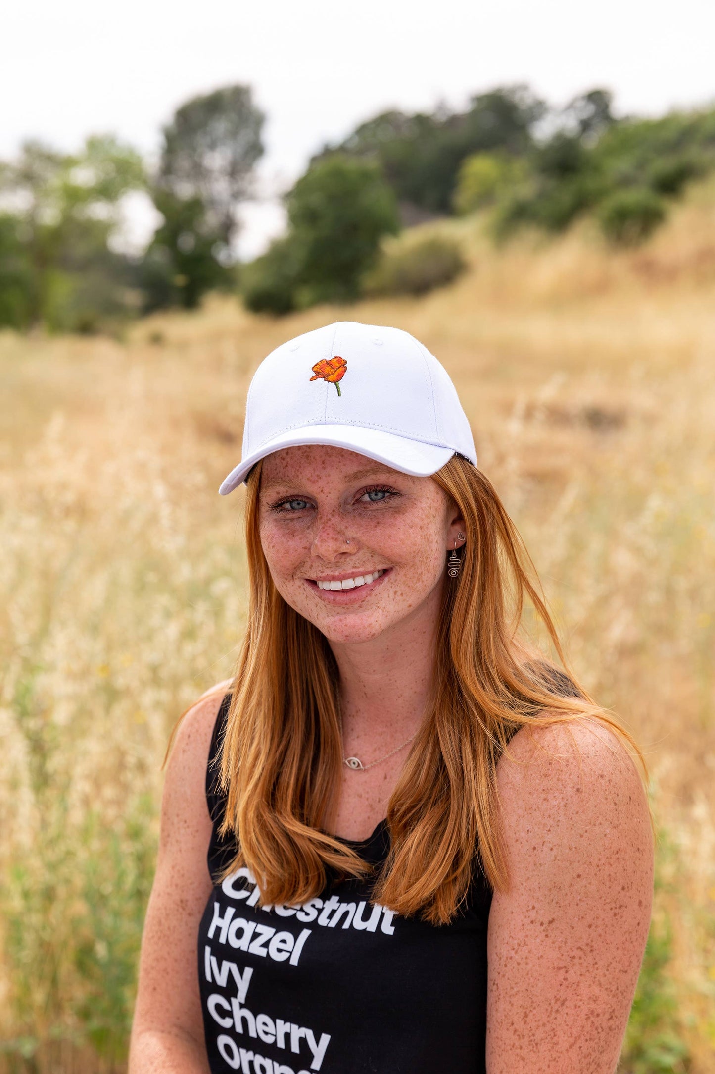 California Poppy Hat - White: White