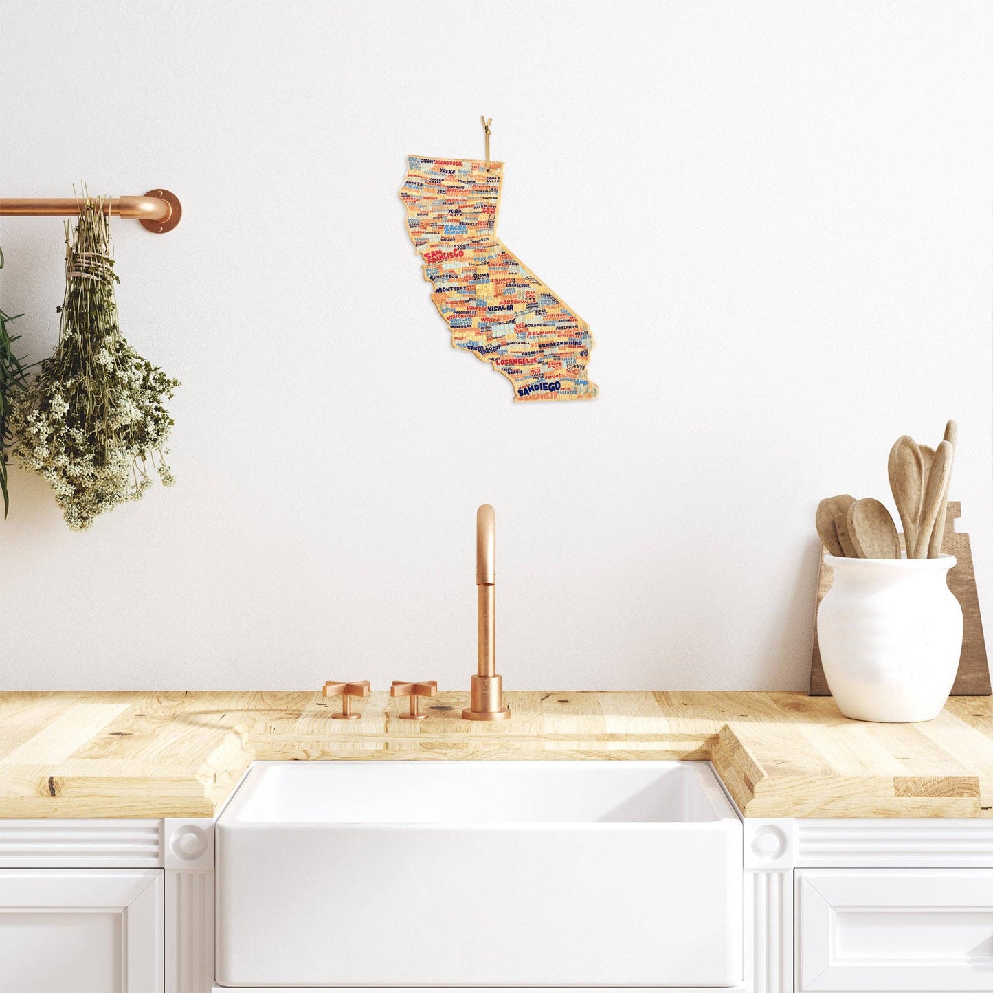 California Cutting Board with Artwork by Wander on Words™