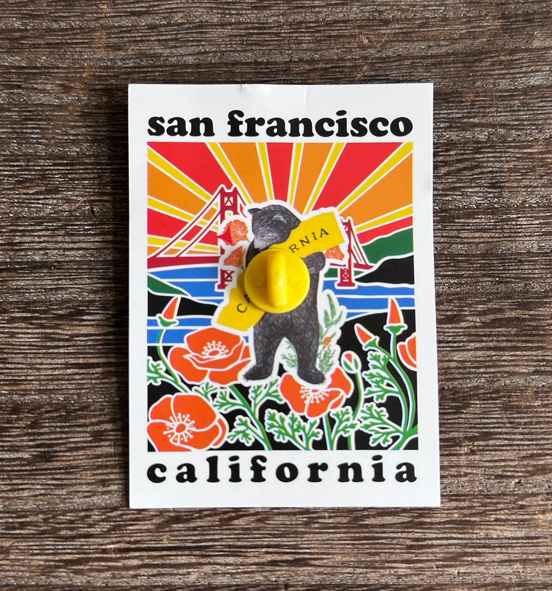Bear Hug Lapel Pin