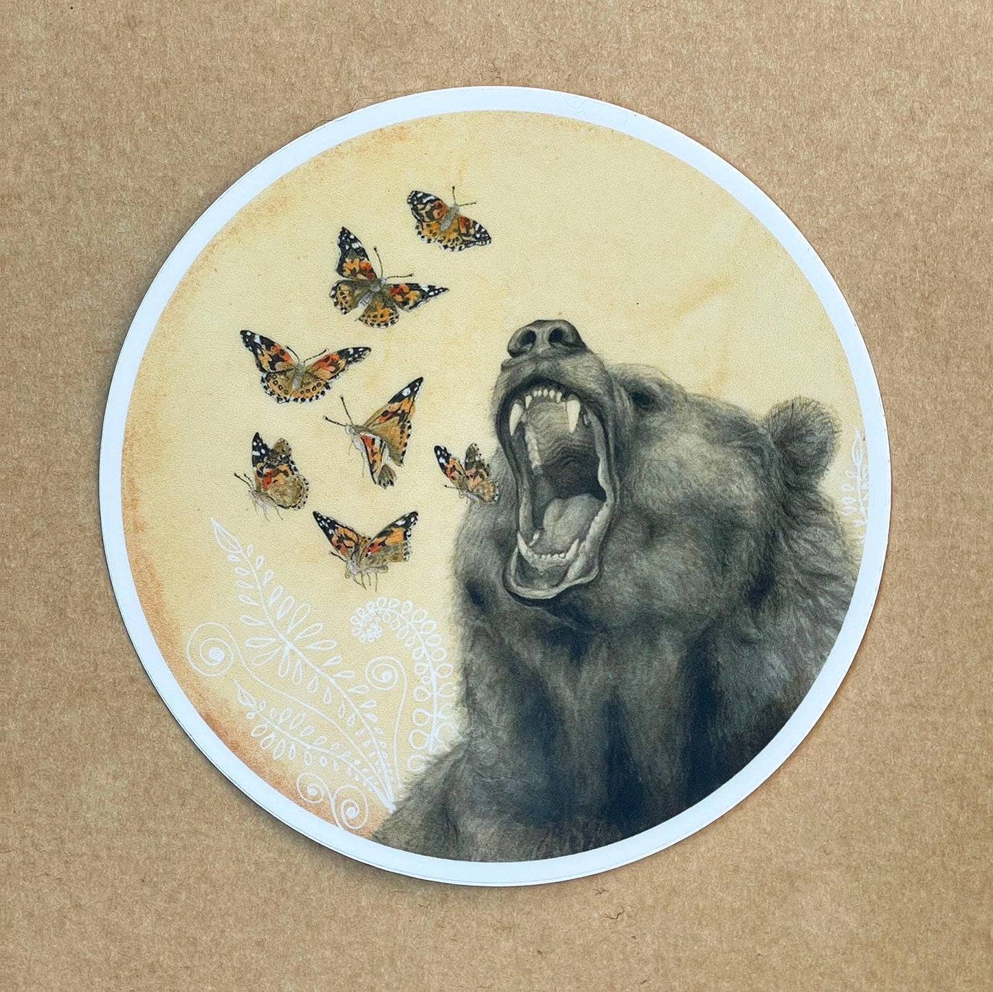 Bear Roar Vinyl STICKER