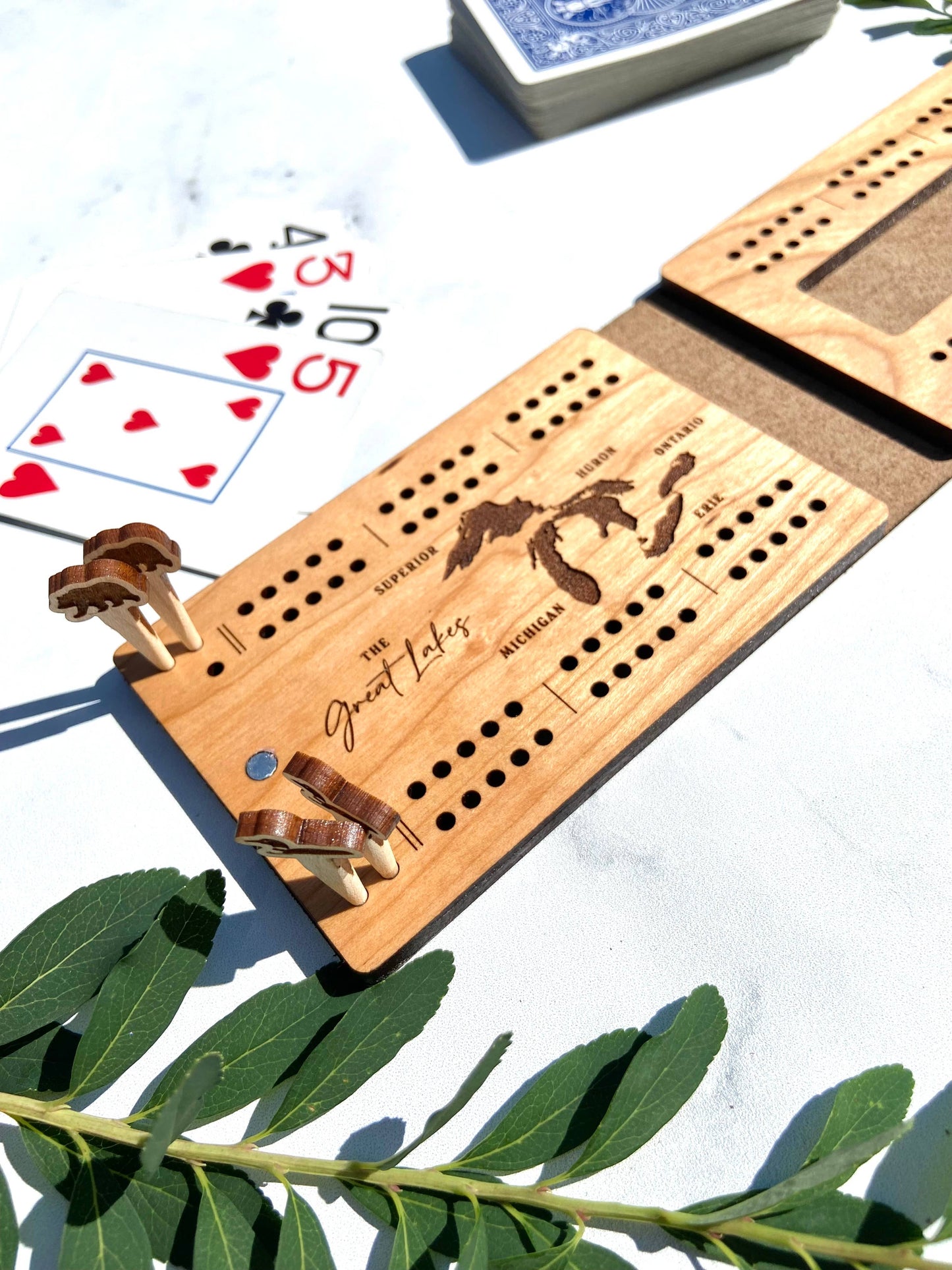 US National Parks Travel Cribbage Board with Custom Pegs: Yosemite / Select best pegs for us