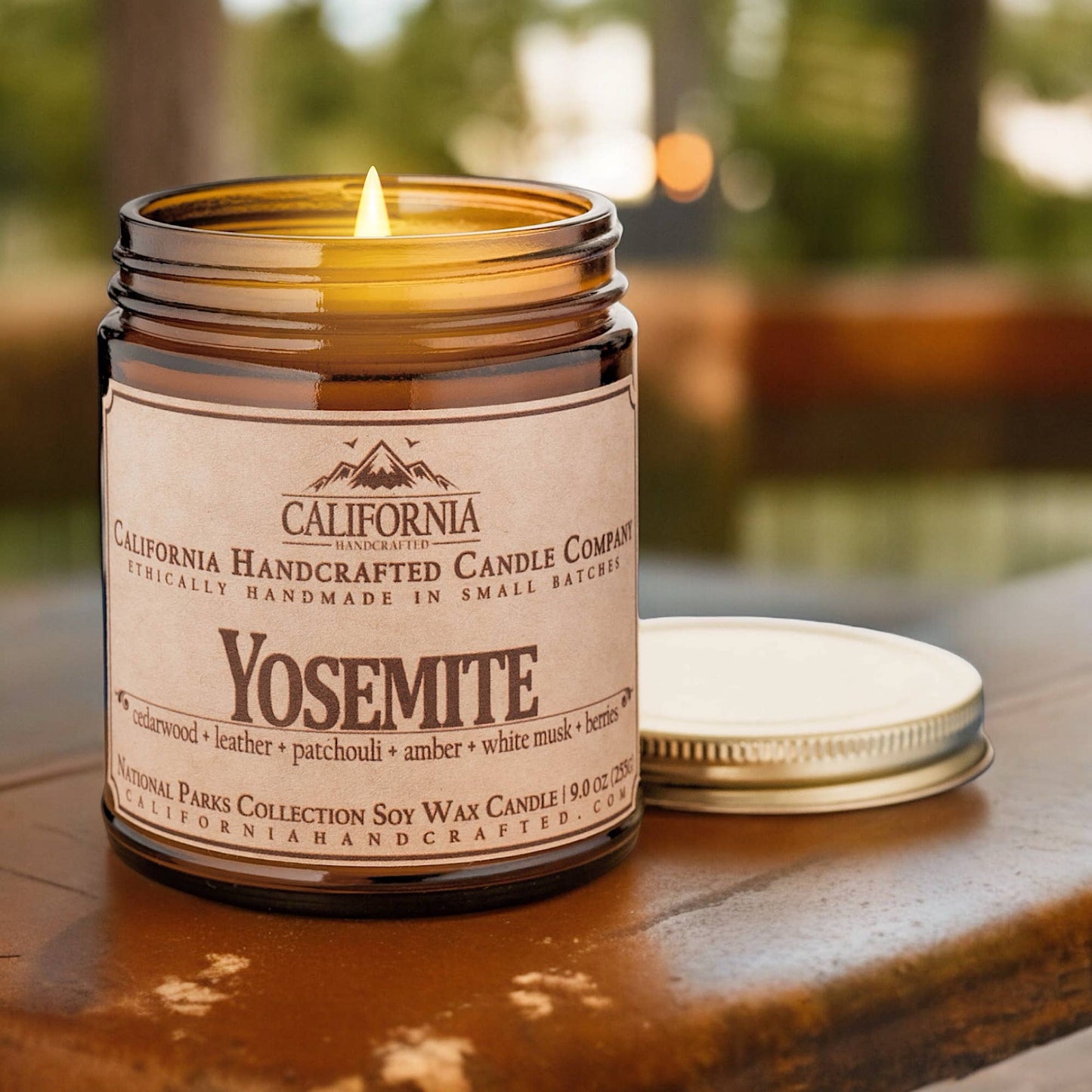 Yosemite National Park Coconut Apricot Jar Candle