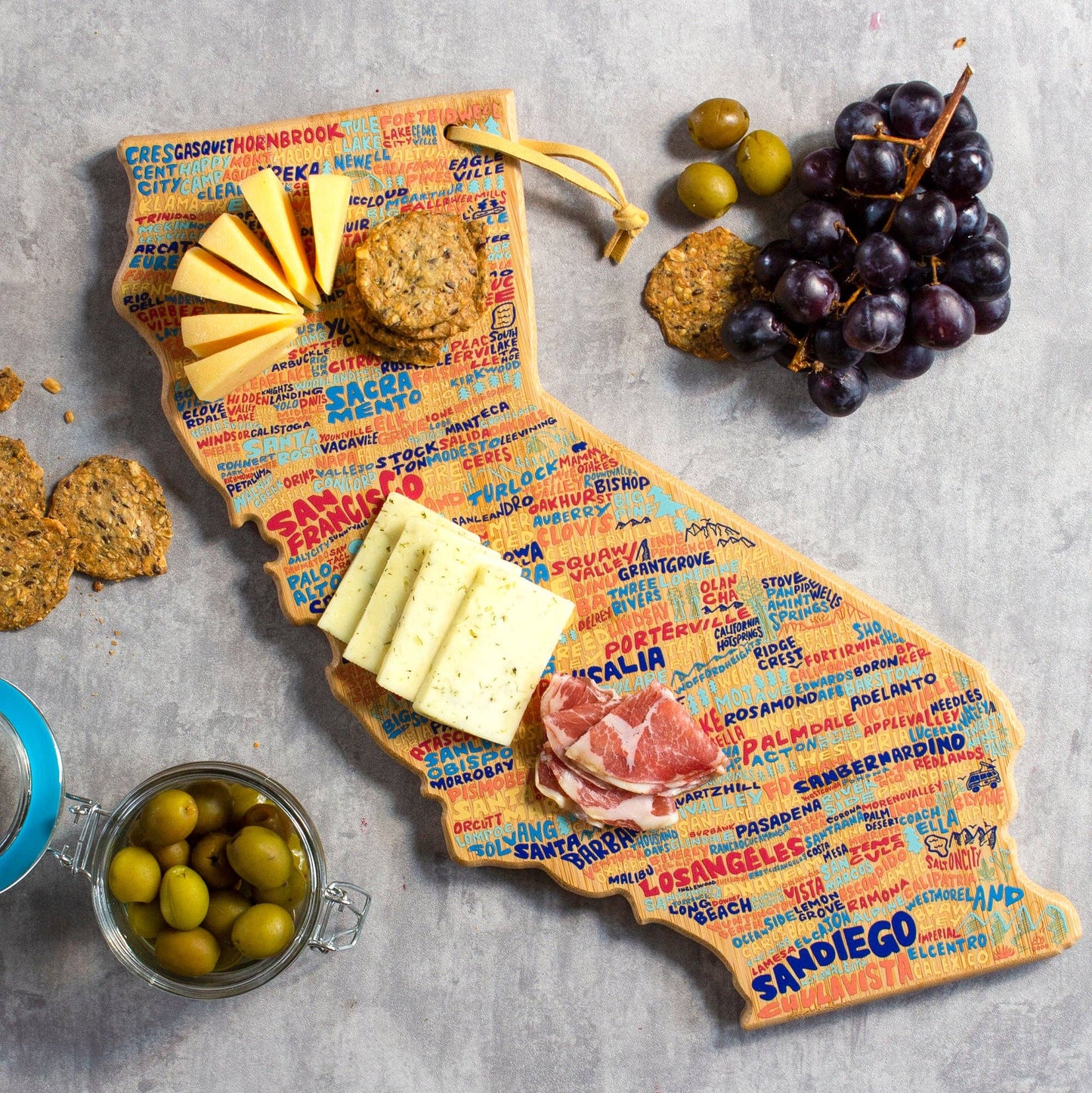 California Cutting Board with Artwork by Wander on Words™