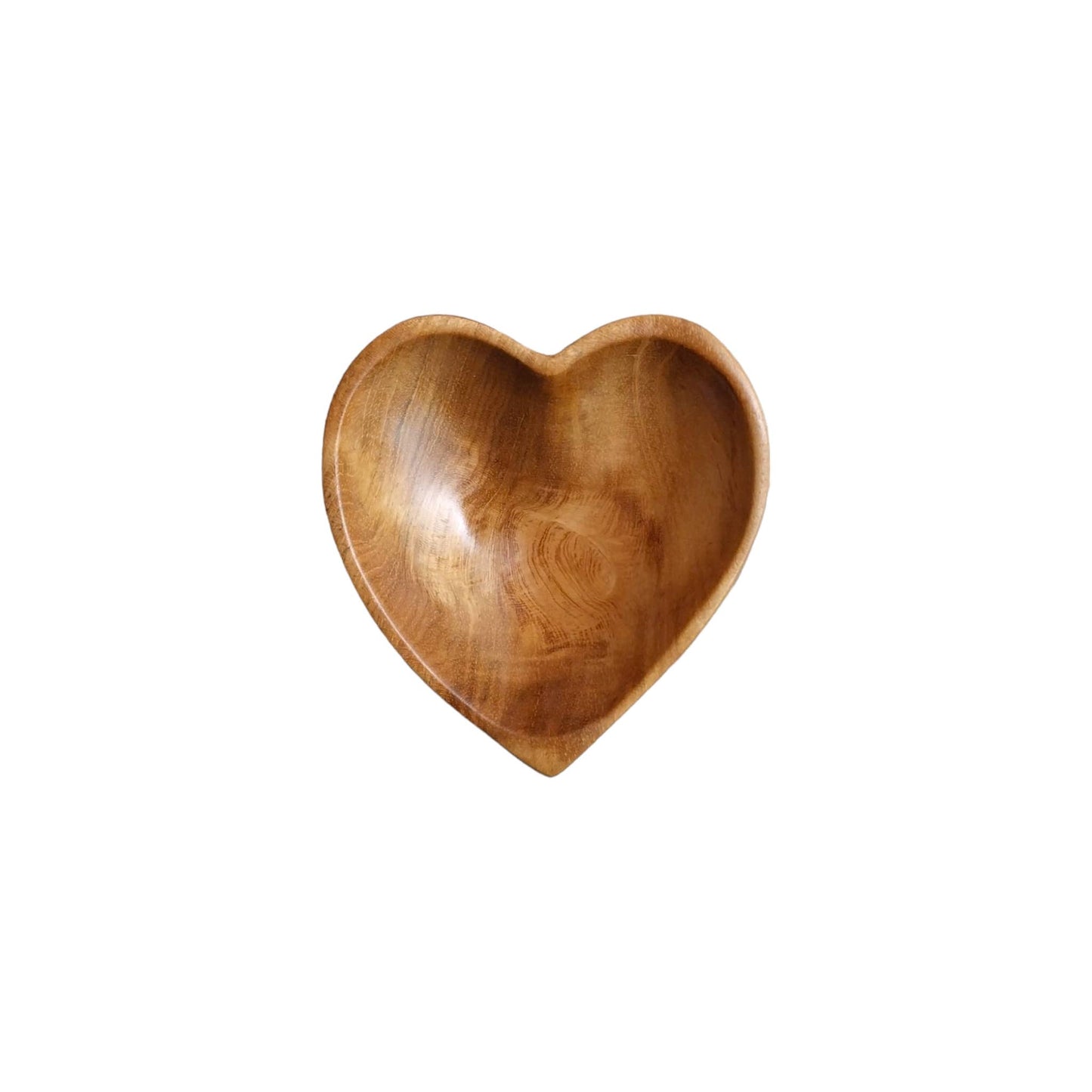 Teak Wood Mini Heart Dish