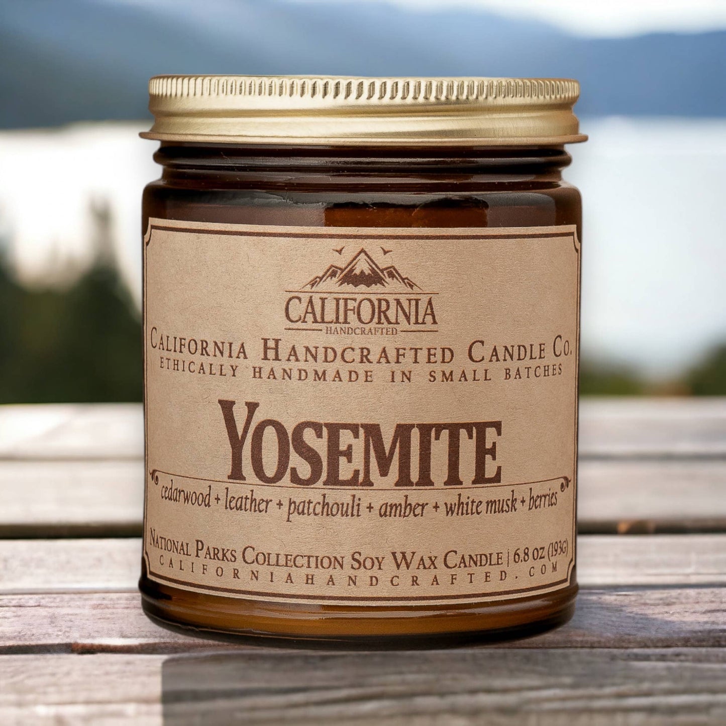 Yosemite National Park Coconut Apricot Jar Candle
