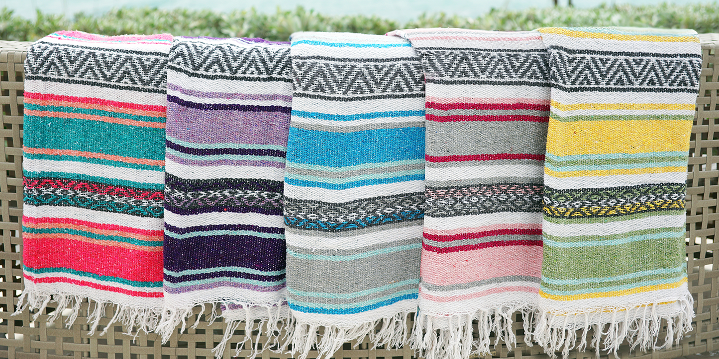 5'X7' Striped Blankets: Brights