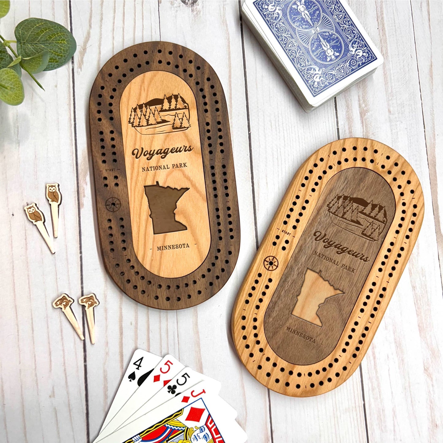 National Parks Travel Cribbage Set with Custom Pegs: Yosemite / Select best pegs for us