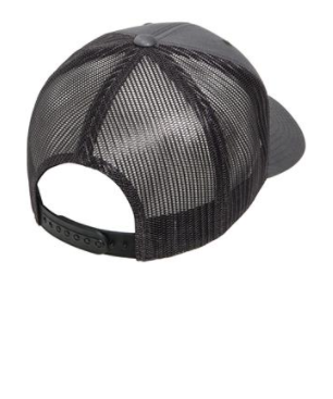 Yosemite Snapback Mesh Trucker Hat w/ National Park Patch: Navy Blue on White Mesh