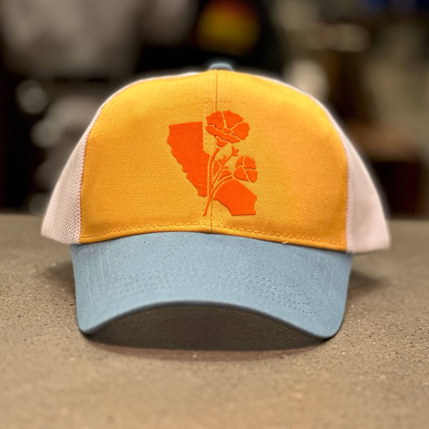 Cali Poppy Trucker hat