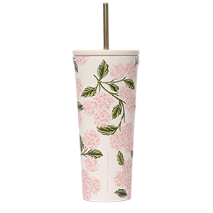 Cold Cup - 24oz Rifle Paper - Pink Hydrangea