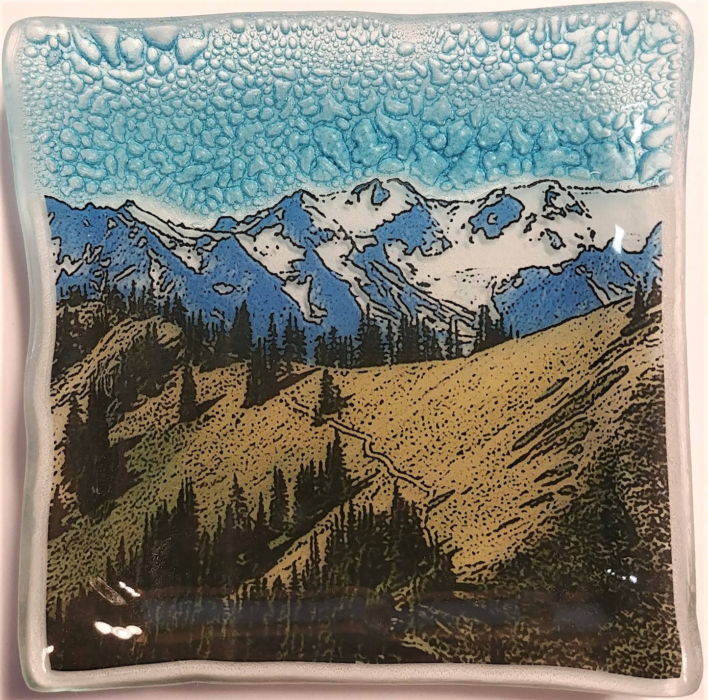 Mountain Ridge Square Plate / Dish