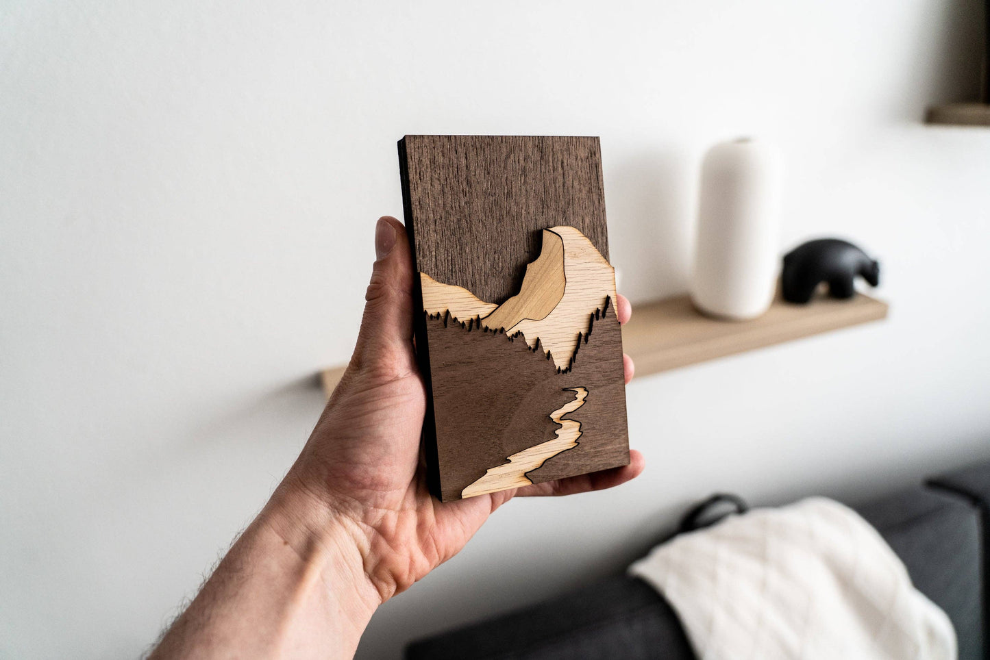 Yosemite Half Dome Mini 3D Wood Art