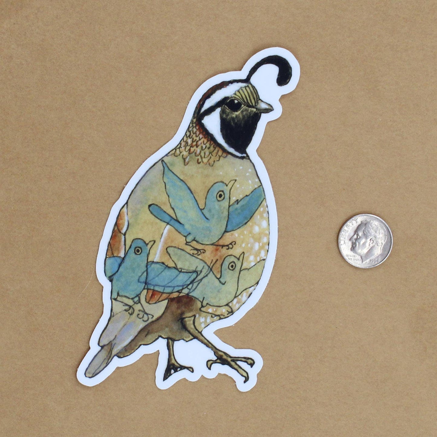 Quail Vinyl STICKER