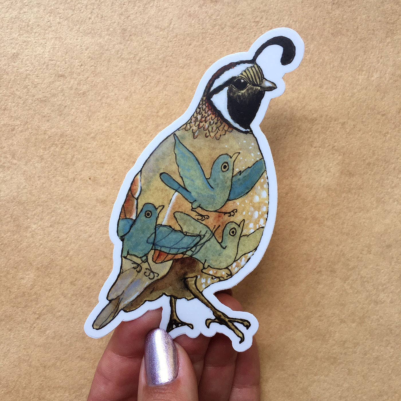 Quail Vinyl STICKER