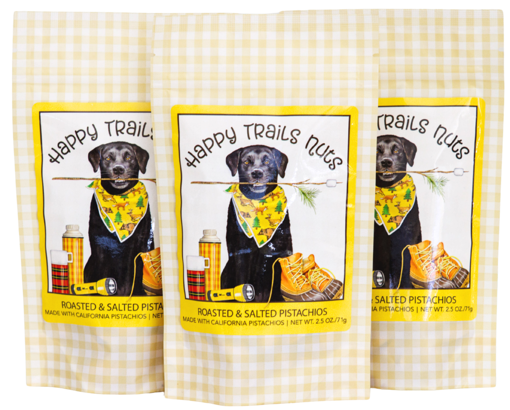 Happy Trails Nuts - Roasted & Salted Pistachios 2.5 oz.