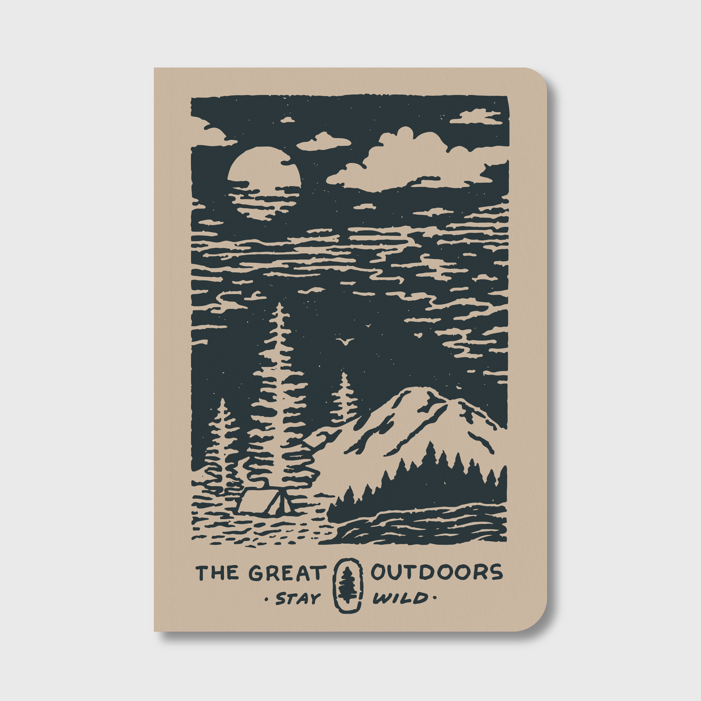 Vintage Mountain Notebook