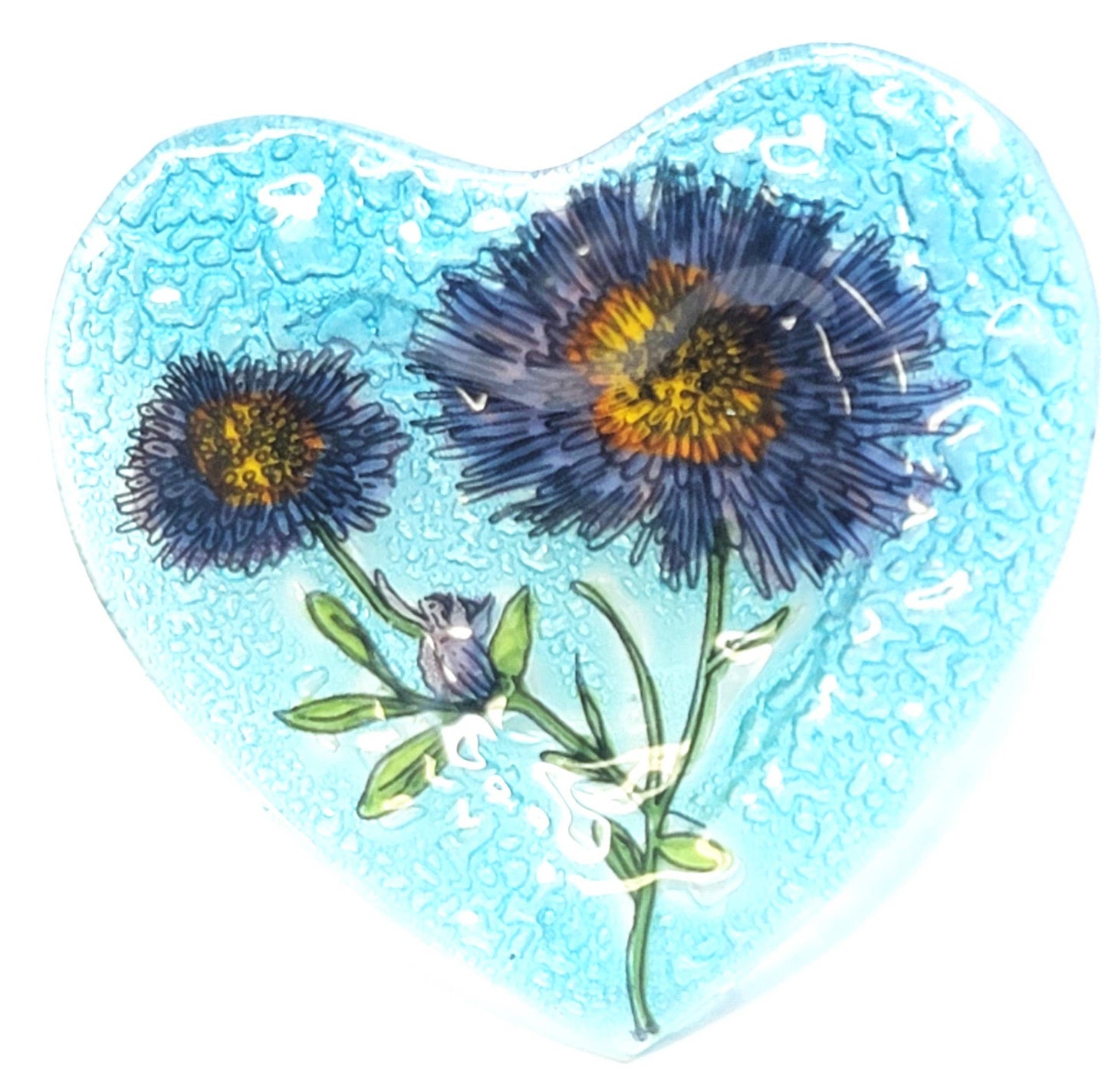 Heart Shape Dish (August) - POPPY Flower of the Month