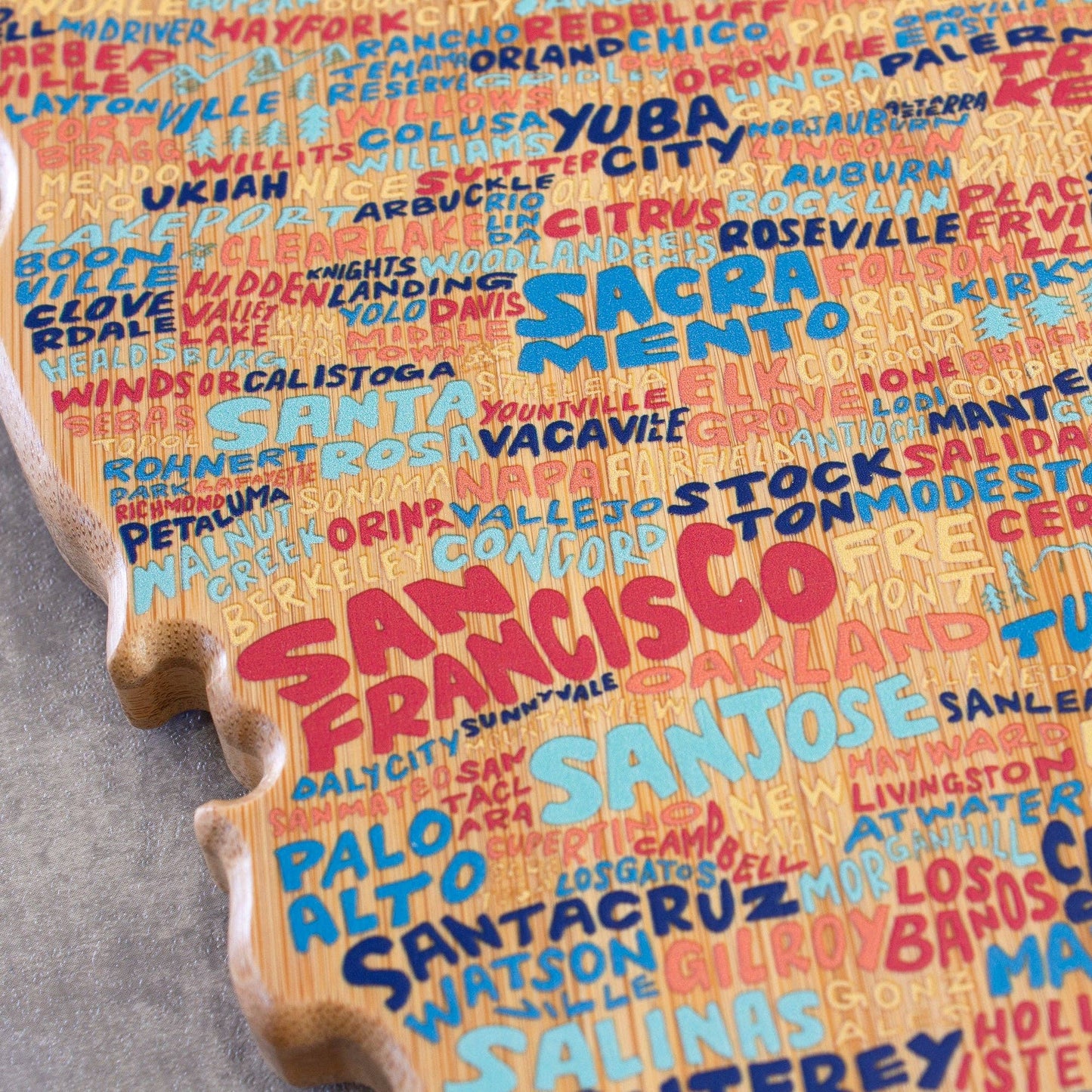California Cutting Board with Artwork by Wander on Words™