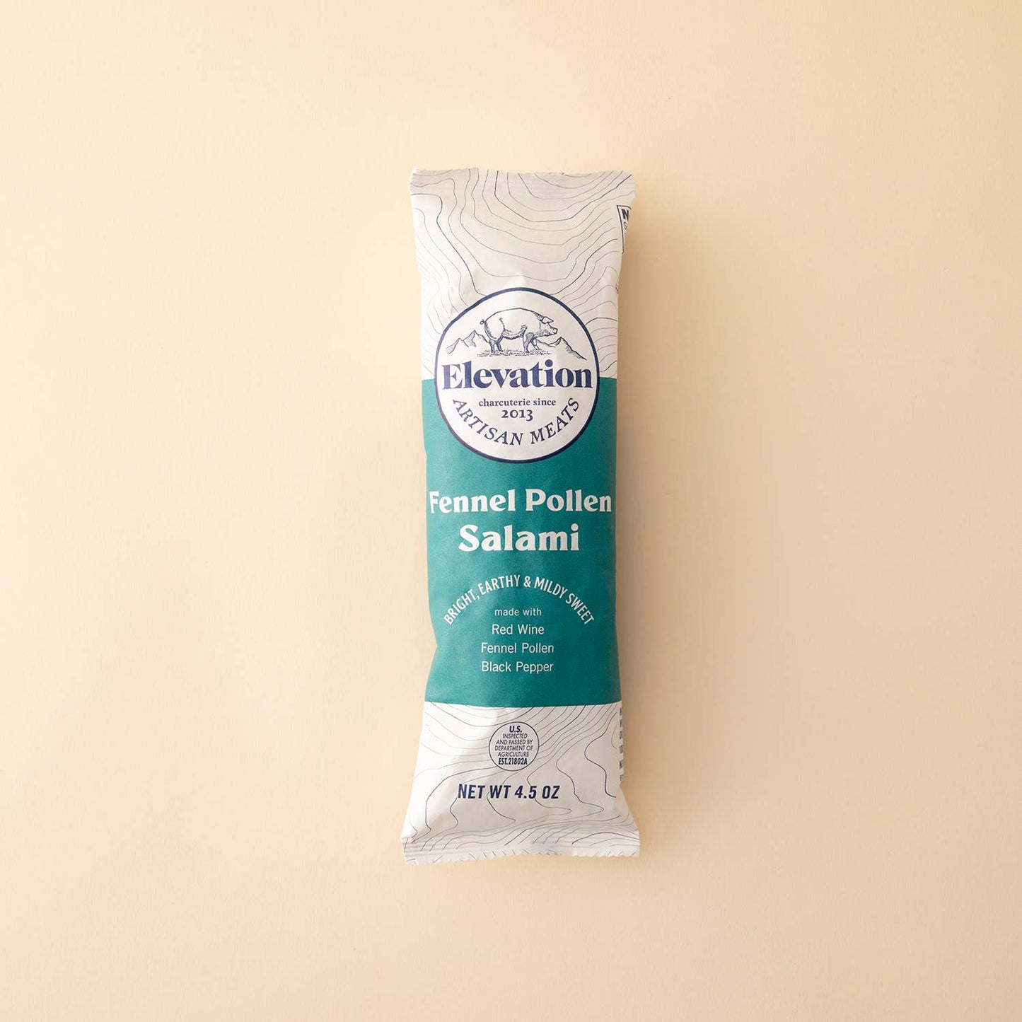 Elevation Meats Fennel Pollen Salami 4.5oz