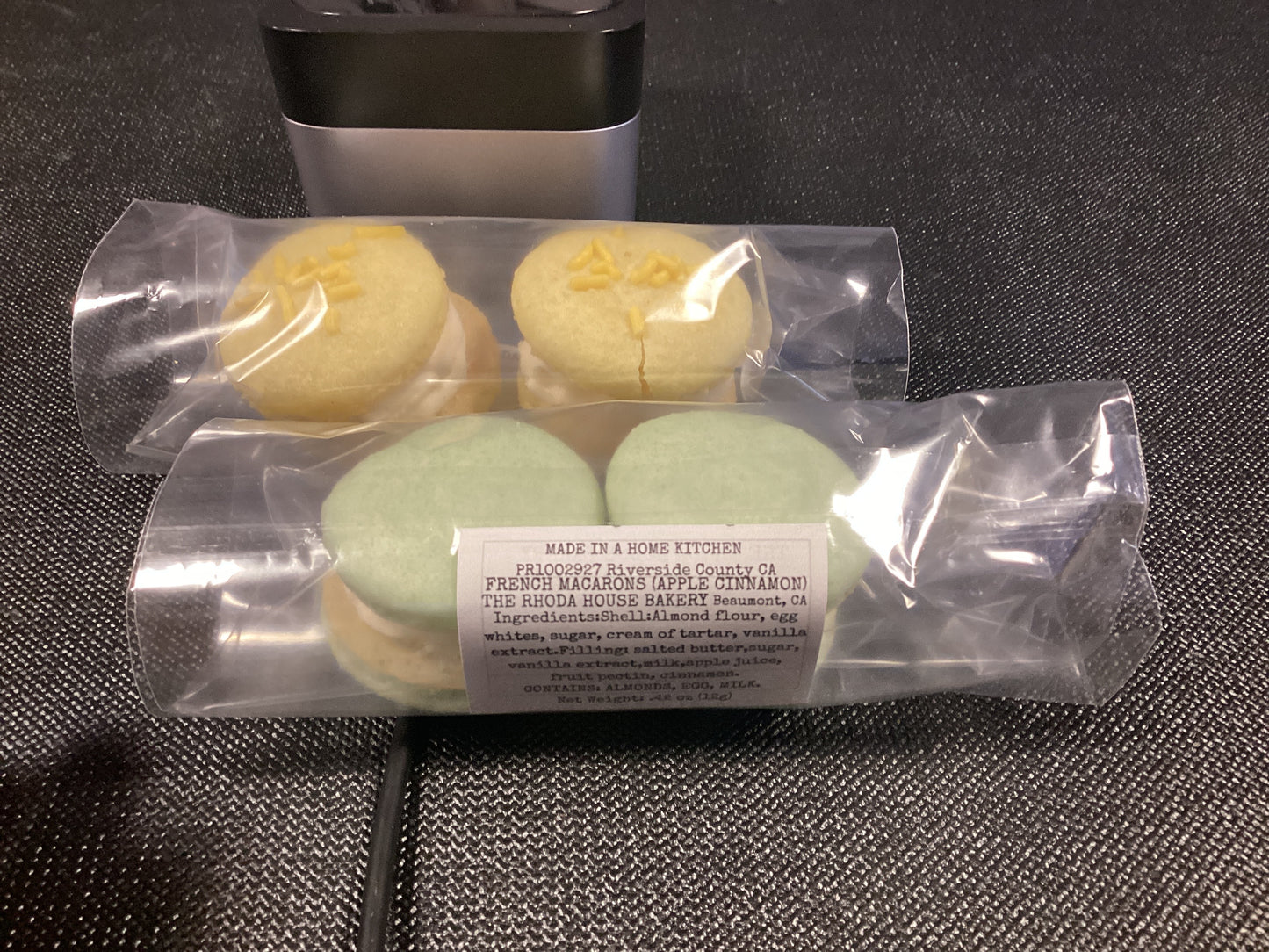 Macarons Lemon/ Apple cinnamon Rhoda Hous Bakery