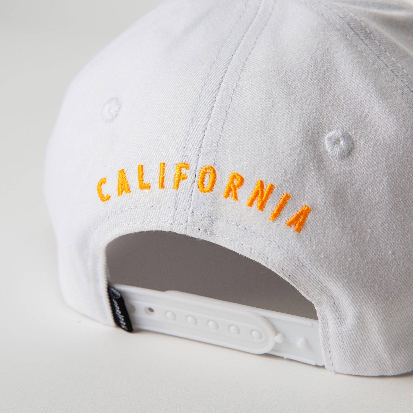 California Poppy Dad Hat: White