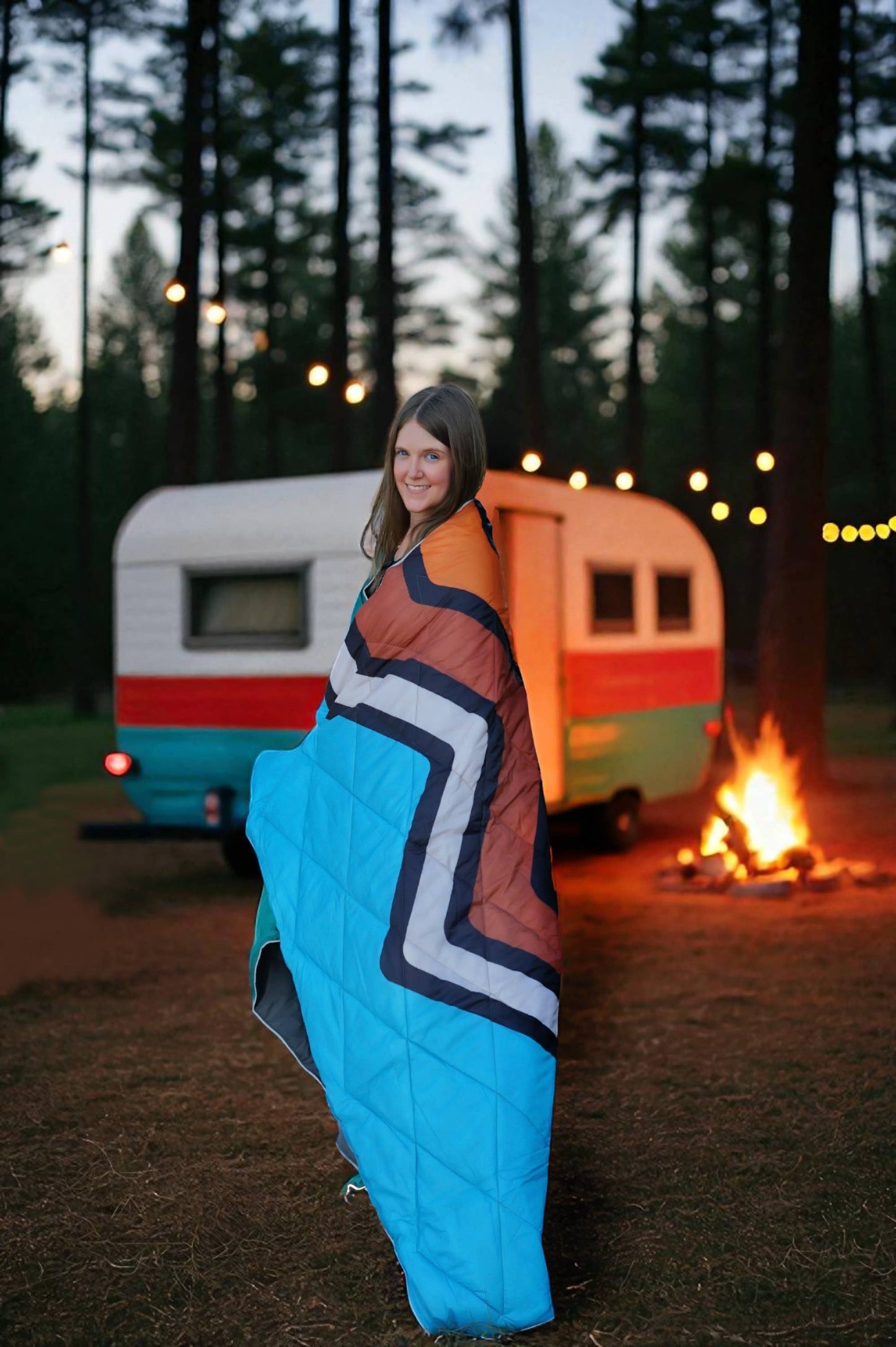 4 IN 1 PUFFER BLANKET MOUNTAINS