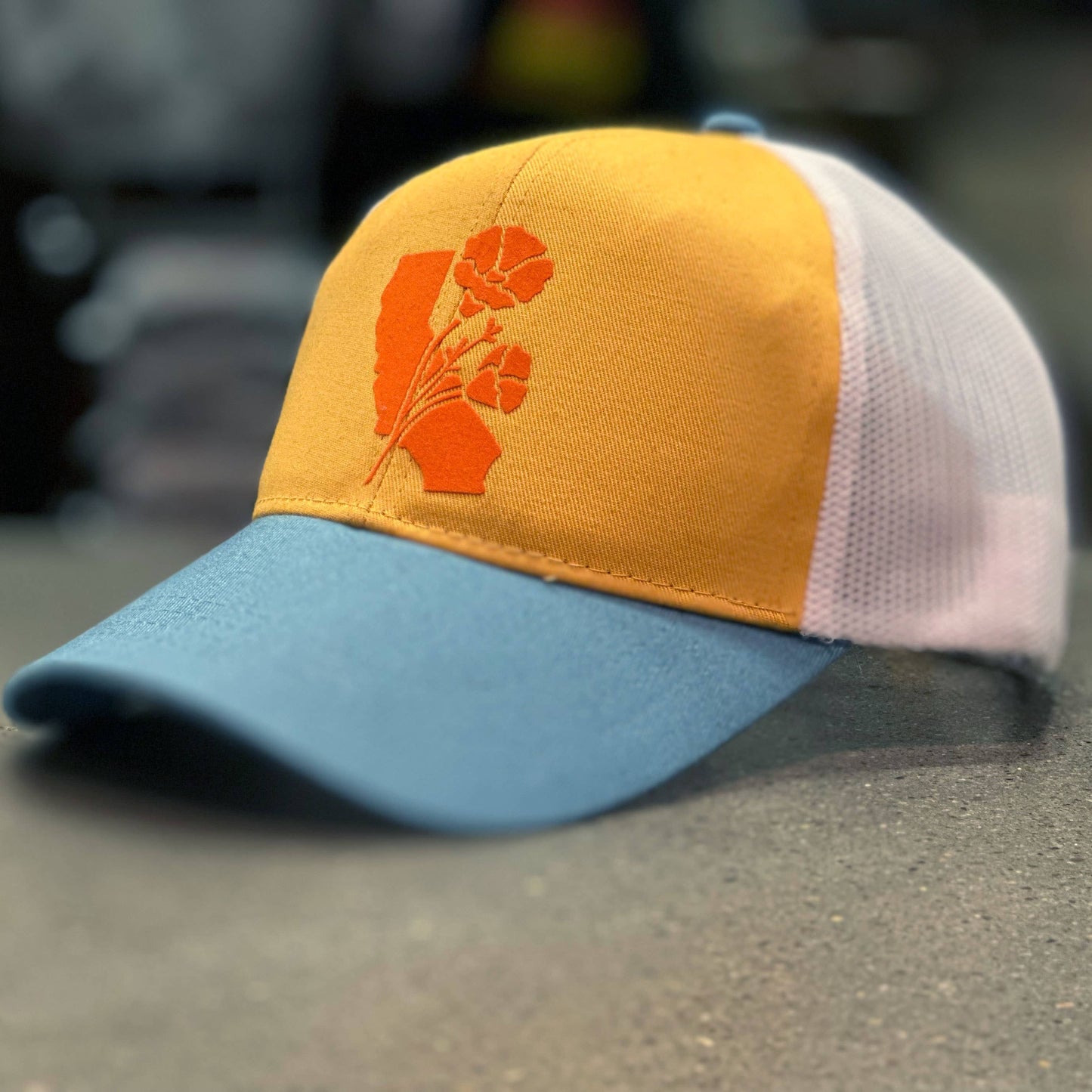 Cali Poppy Trucker hat