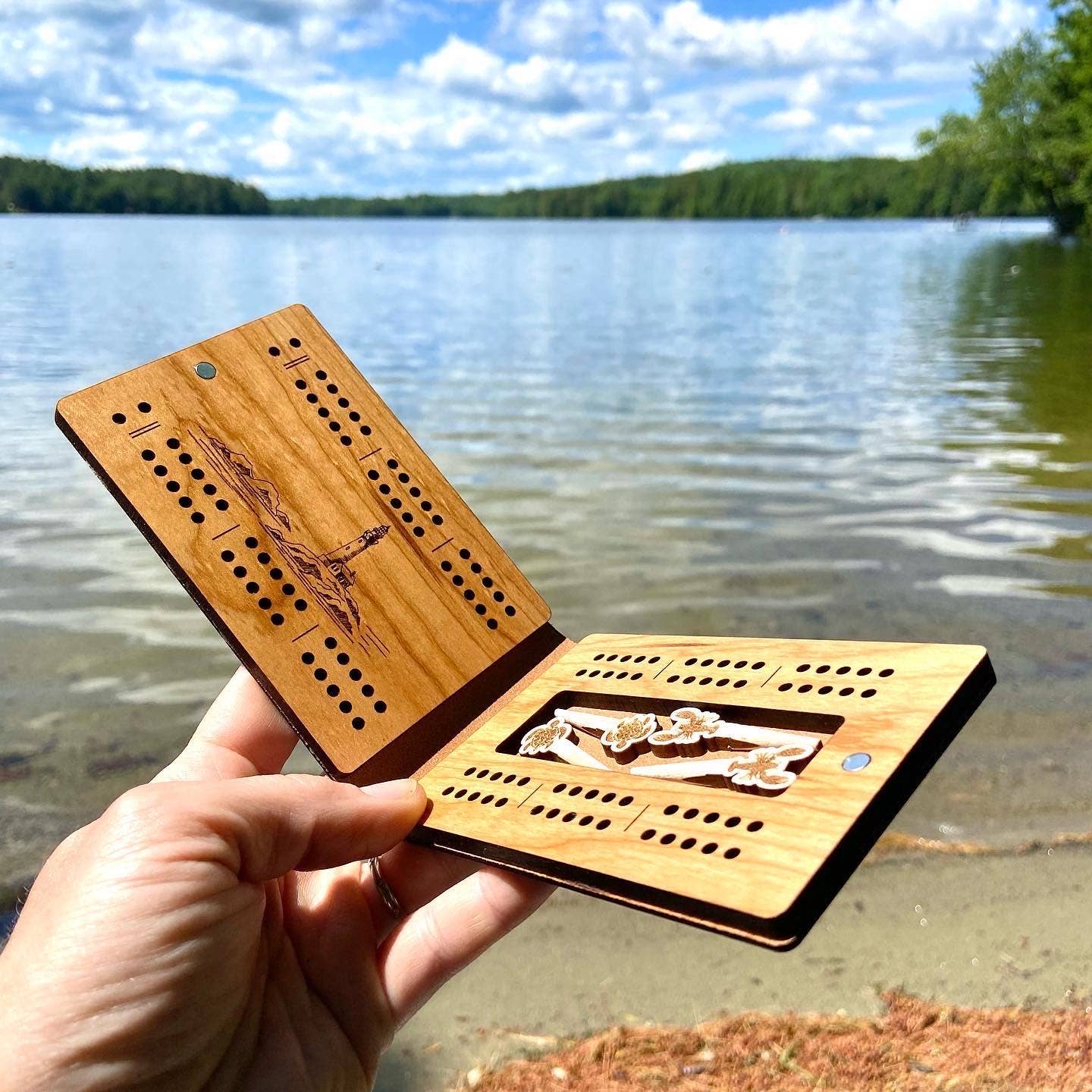 US National Parks Travel Cribbage Board with Custom Pegs: Yosemite / Select best pegs for us
