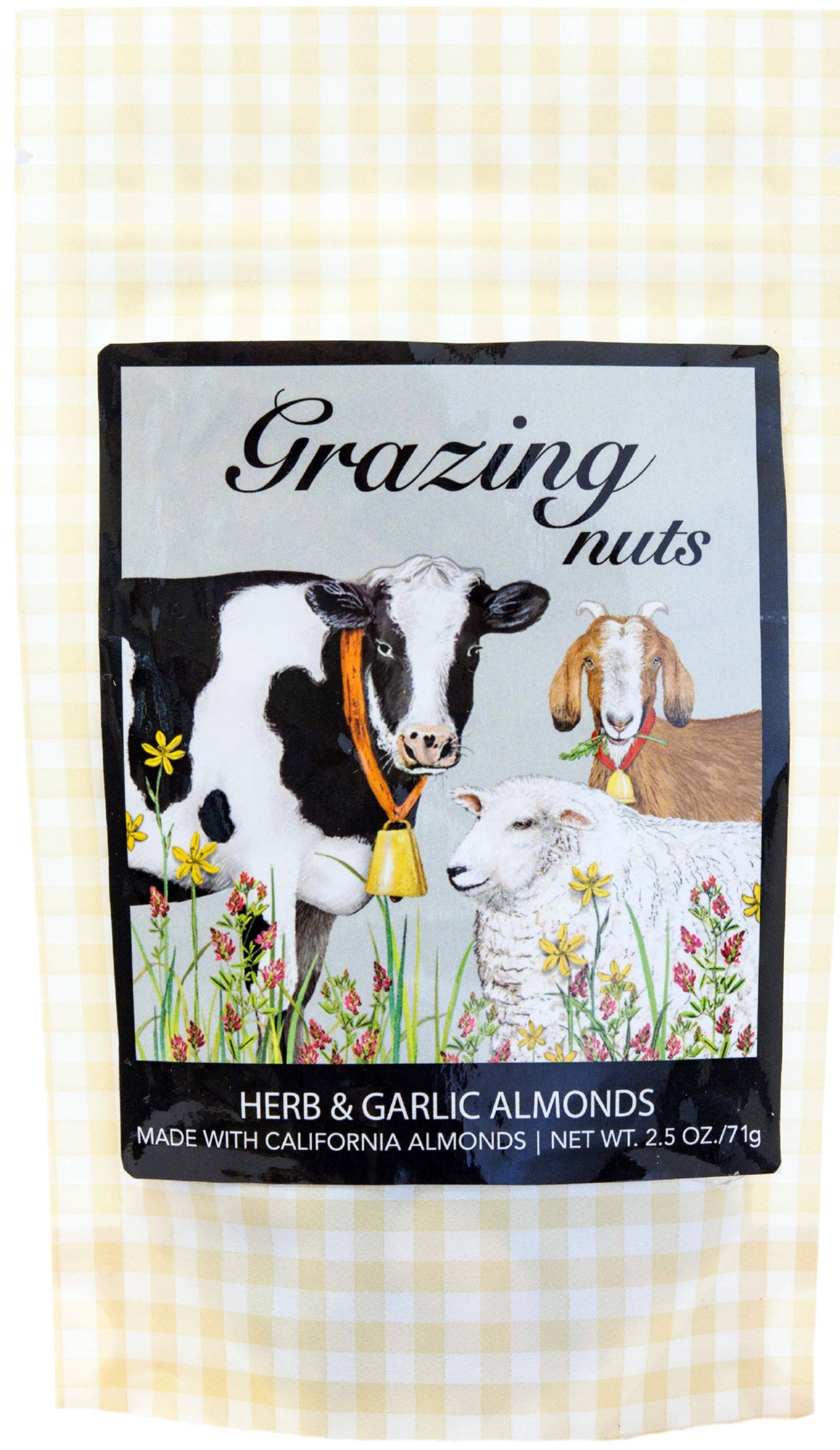 Grazing Nuts- Herb & Garlic Almonds 2.5 oz. - Reclosable