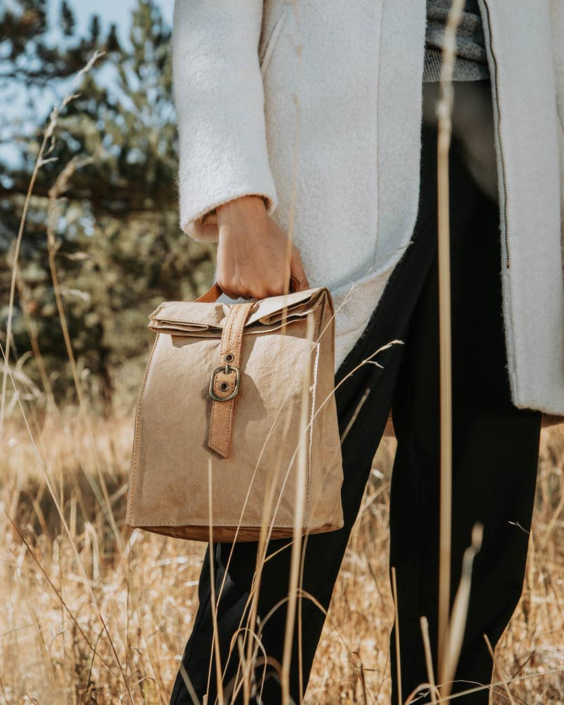 Paper Bag Cooler, Washable Lunch Bag - SMALL CASE PACKS: Sahara