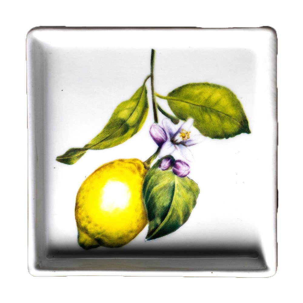 Small Graphic Plate: Lemon Print