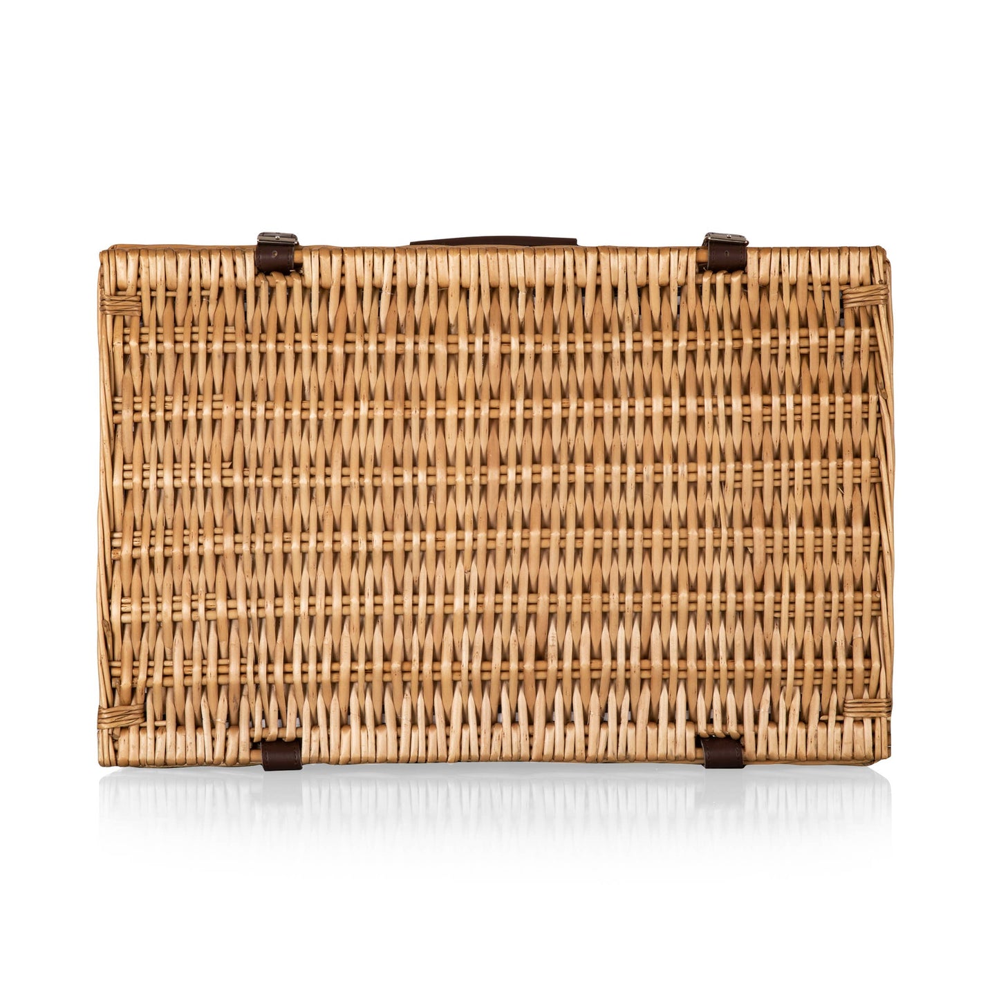Belmont Picnic Basket: Navy Blue & White Stripe