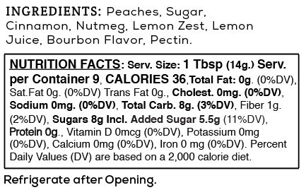 Peach Bourbon 4oz
