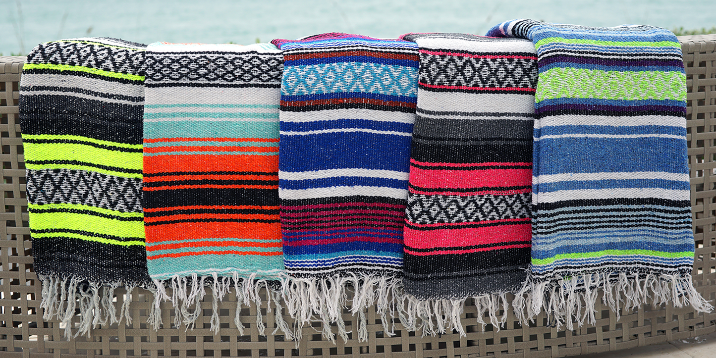 5'X7' Striped Blankets: Brights