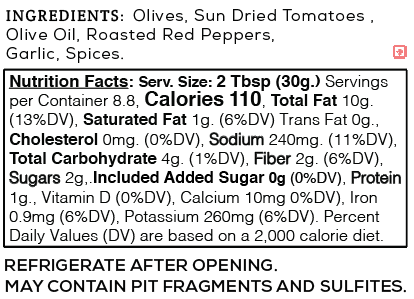 Sun-Dried Tomato & Olive Tapenade