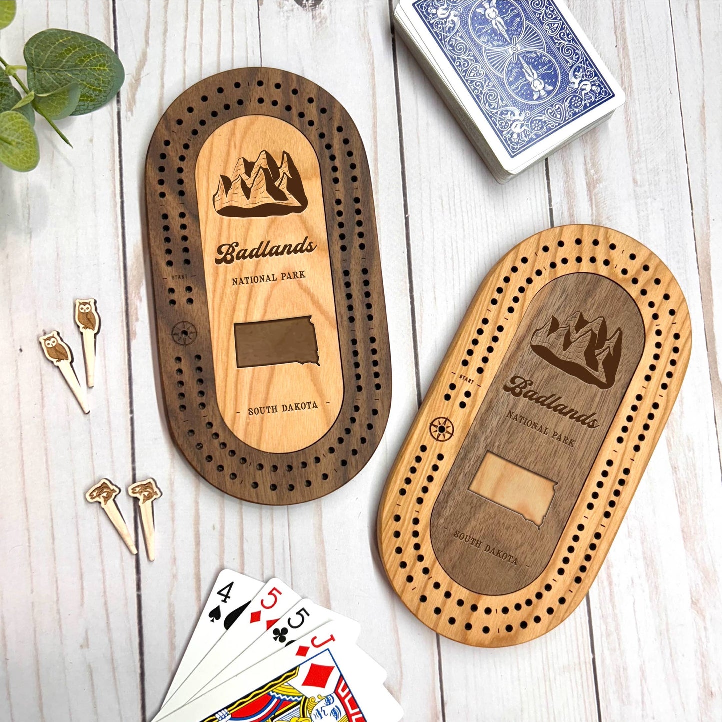National Parks Travel Cribbage Set with Custom Pegs: Yosemite / Select best pegs for us