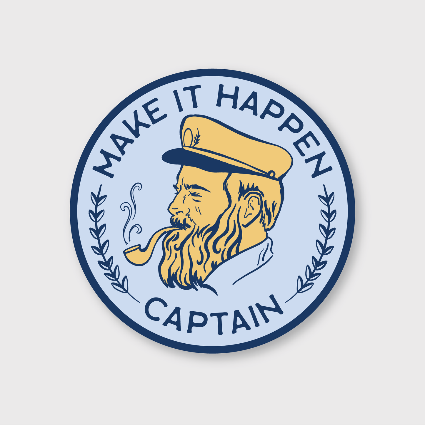 Make It Happen Captain Sticker: 2.83" x 2.83"
