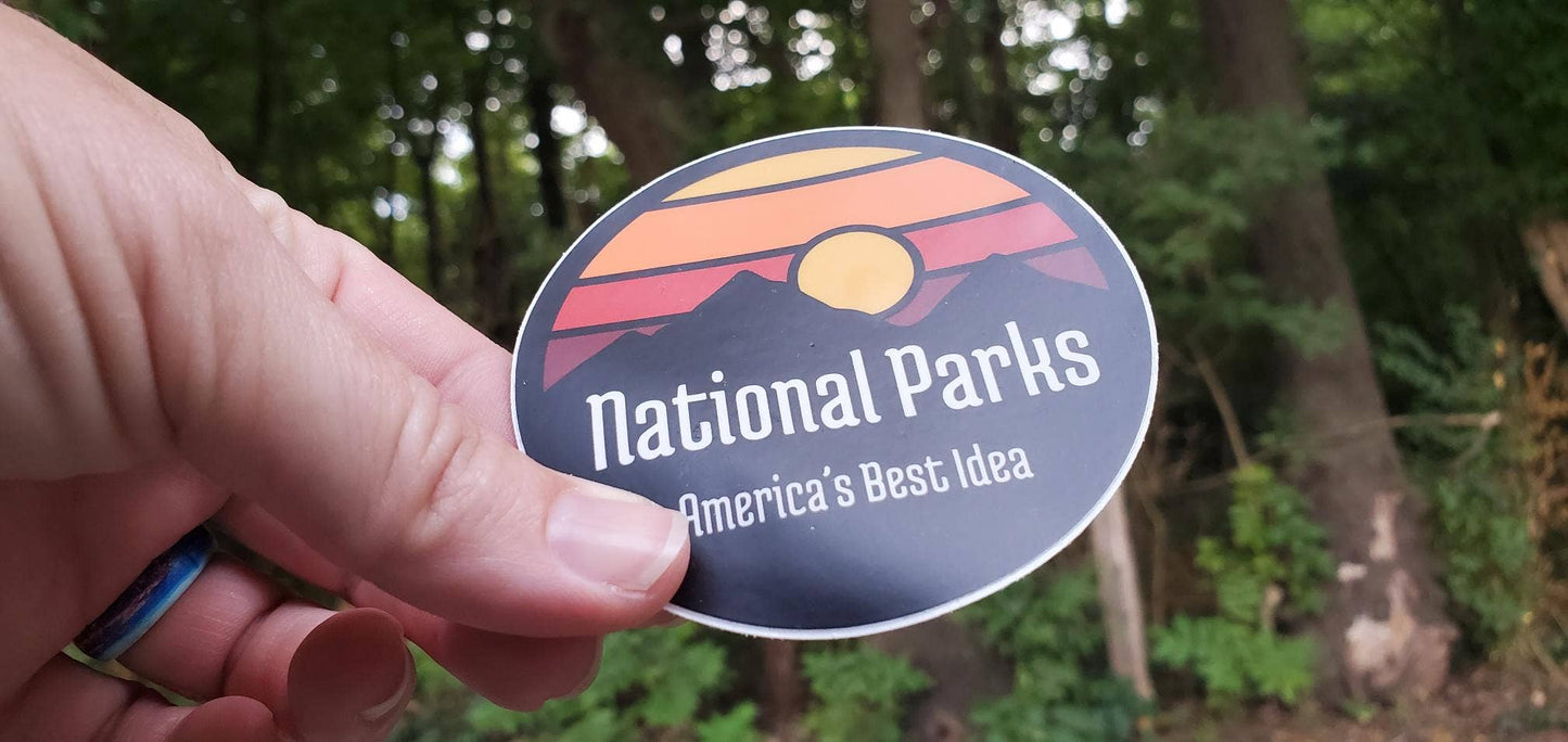 National Parks, America's Best Idea Round Sticker
