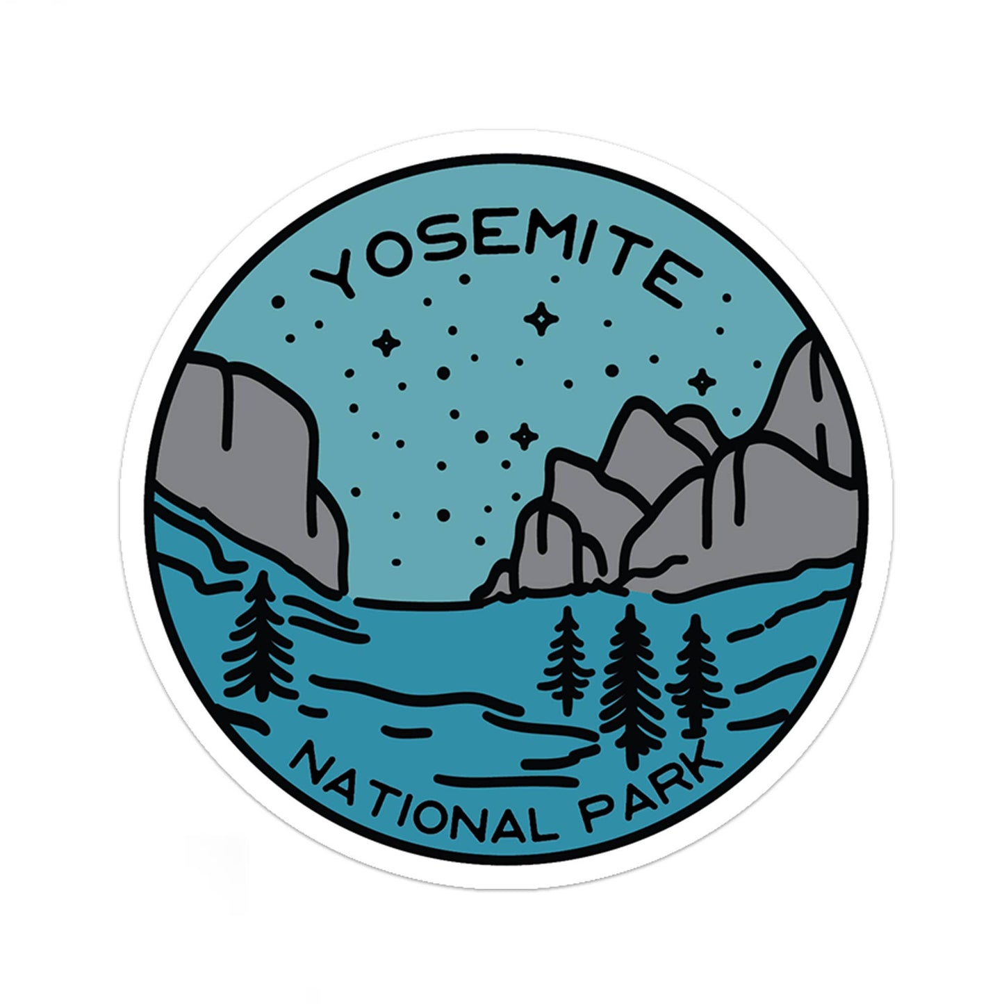 Yosemite National Park Sticker: 2"