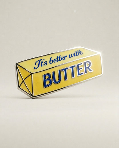 Butter Pin, Butter Yellow, Foodie Gifts, Cooking Gifts