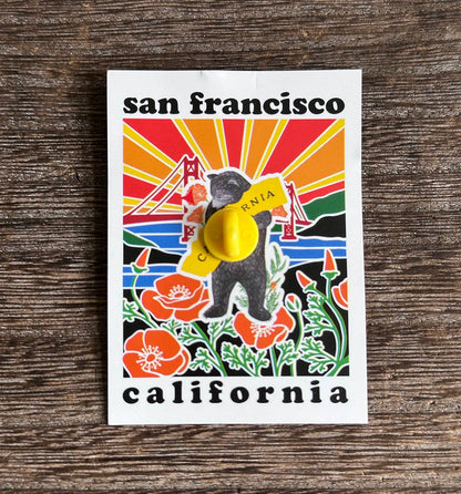 Bear Hug Lapel Pin