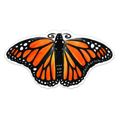 California Monarch Butterfly Vinyl Sticker
