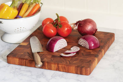 Ironwood Square End Grain Chef's Cutting Board, 14"
