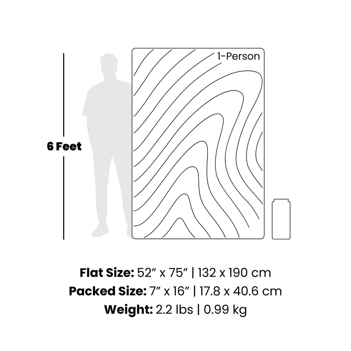 Original Puffy Blanket - Yosemite Dawn: 1-Person