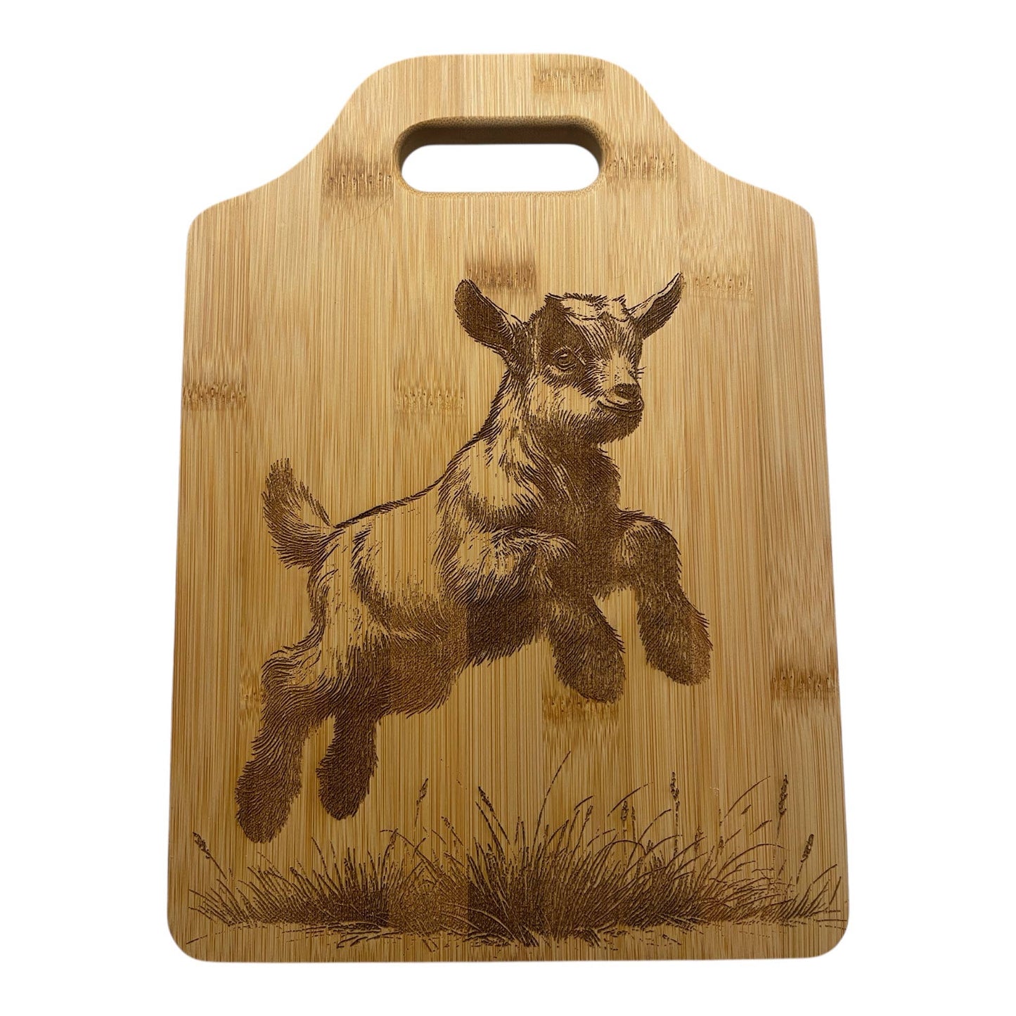 Goat Baby Design Bamboo Cutting, charcuterie, cheese board: 8"x11"