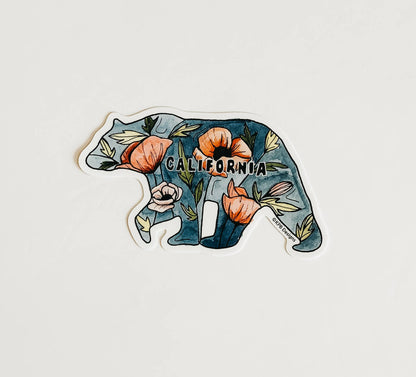 California Bear Vinyl Sticker