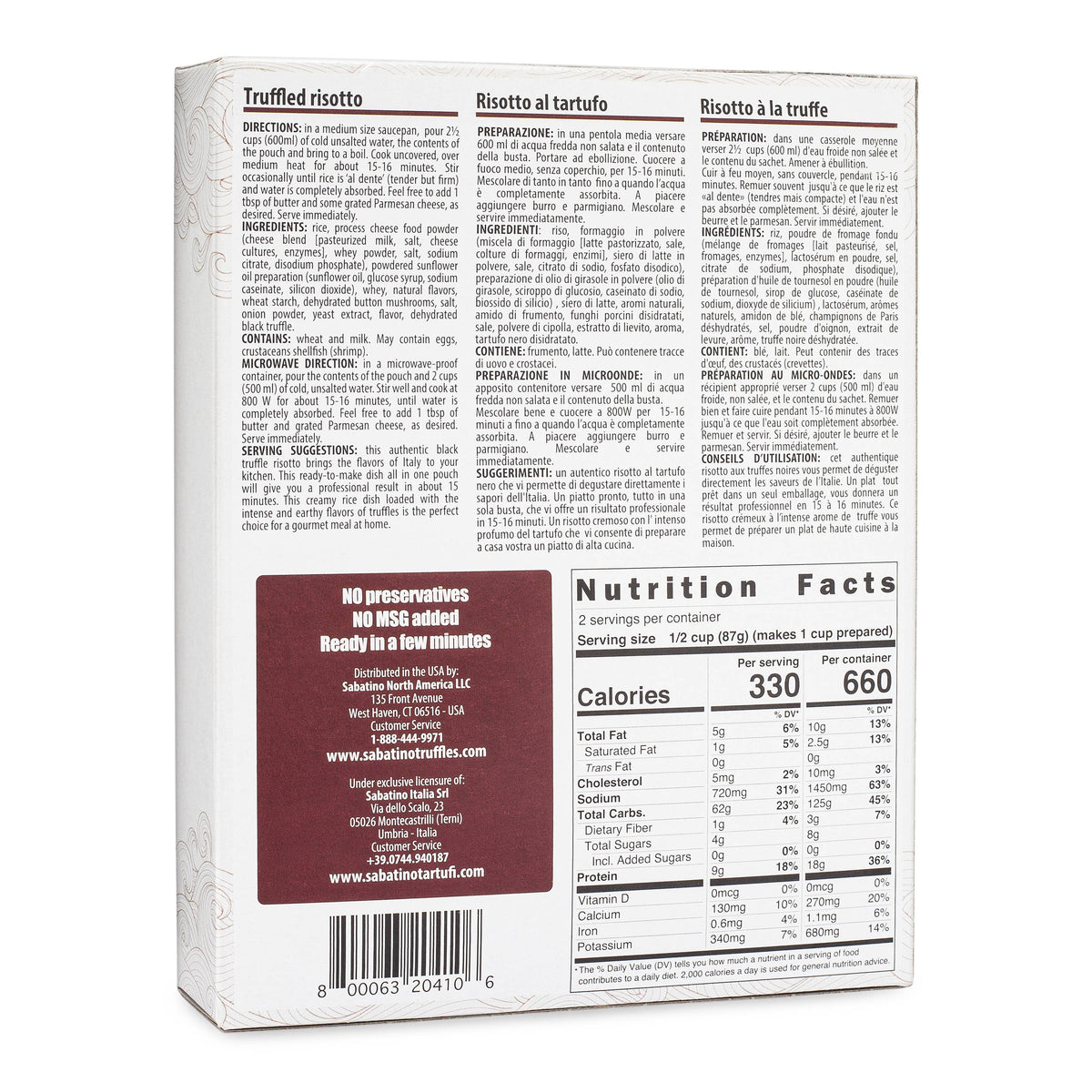 Truffled Risotto -  Risotto Al Tartufo