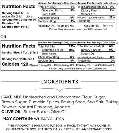 Pumpkin Spice Tea Cake