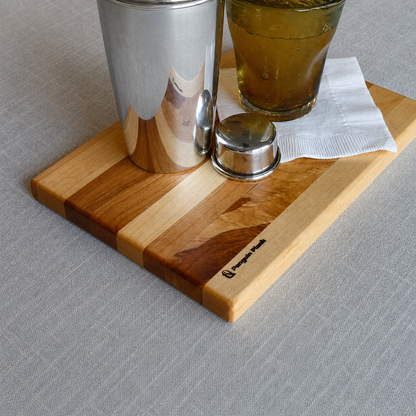 Picnic Hardwood Cheese & Serving Board – 10" × 7.5": Walnut