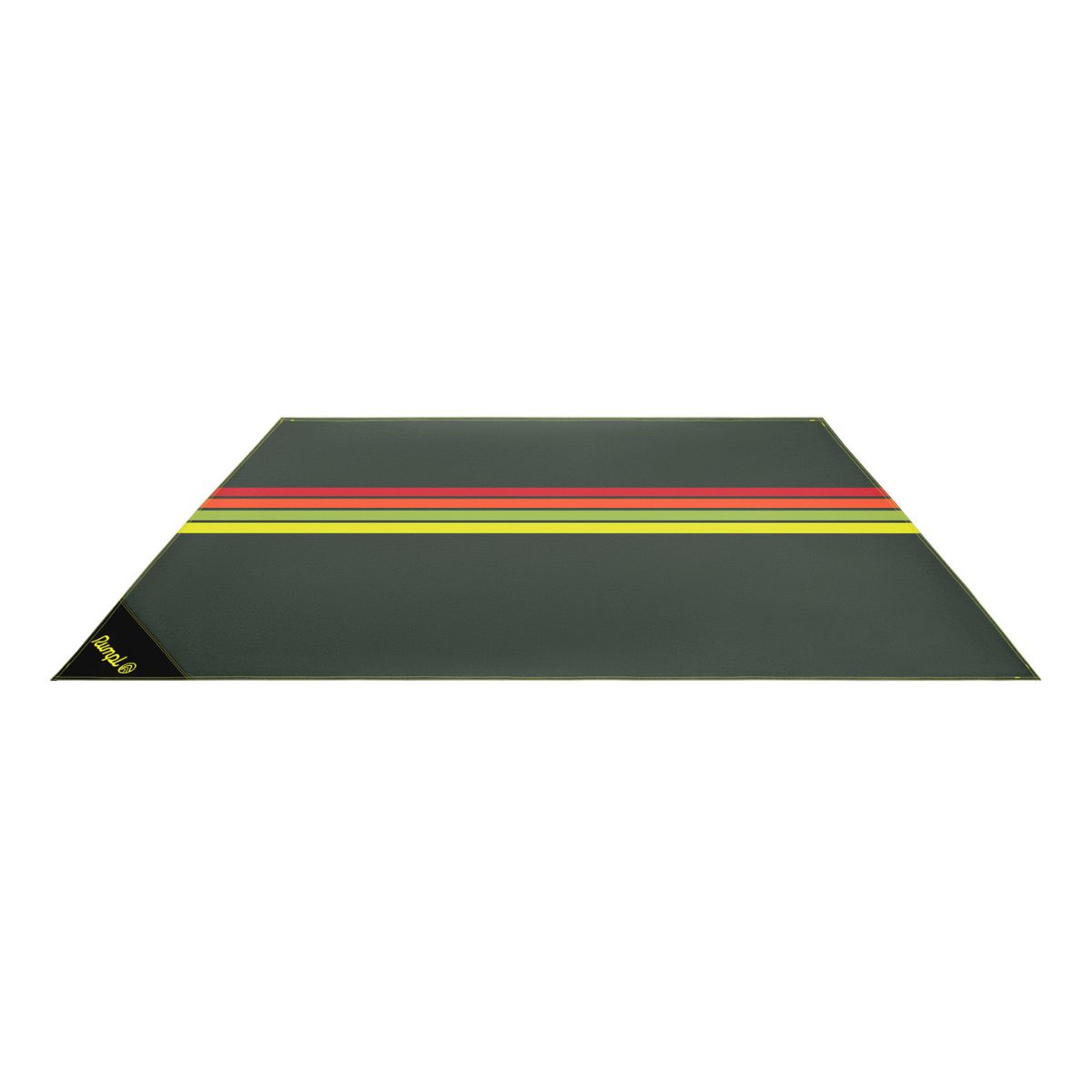 Pack Mat - Green Retro Stripes: Large